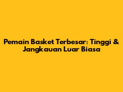 Pemain Basket Terbesar: Tinggi & Jangkauan Luar Biasa